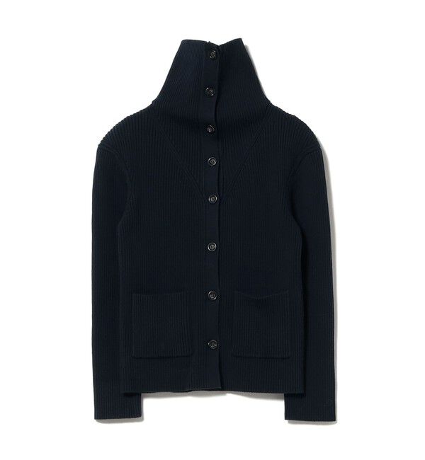 Demi-Luxe BEAMS 「ORR / ダブルポケット リブニット カーディガン」|ニット・セーター|NAVY