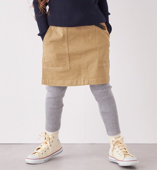 SHIPS any「【SHIPS any別注】ROKX:〈ストレッチ〉ツイル マウンテンスカート<KIDS>◇」|スカート|