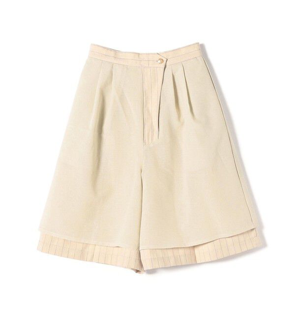 SHIPS for women「〈手洗い可能〉先染め ストライプ タック ショーツ◇」|その他|