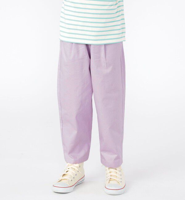 SHIPS KIDS「SHIPS KIDS:100～130cm / タック ロング パンツ」|その他|ピンク