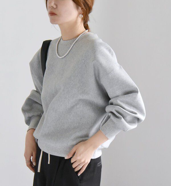 quaranciel「quaranciel:〈洗濯機可能〉ポンチ ベーシック コンパクト スウェット」|スウェット・ジャージ|ライトグレー