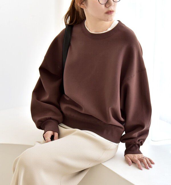 quaranciel「quaranciel:〈洗濯機可能〉ポンチ ベーシック コンパクト スウェット」|スウェット・ジャージ|