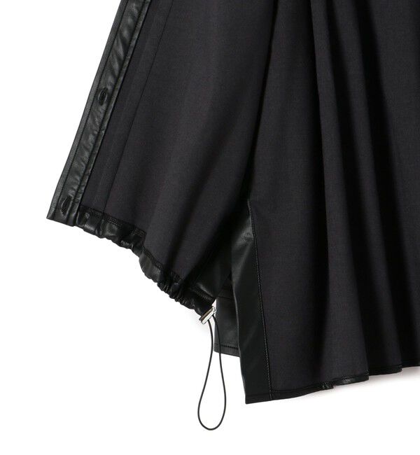 SHIPS for women「【WEB限定】〈手洗い可能〉合成皮革 裾 ドロスト シャツ 羽織」|シャツ・ブラウス|