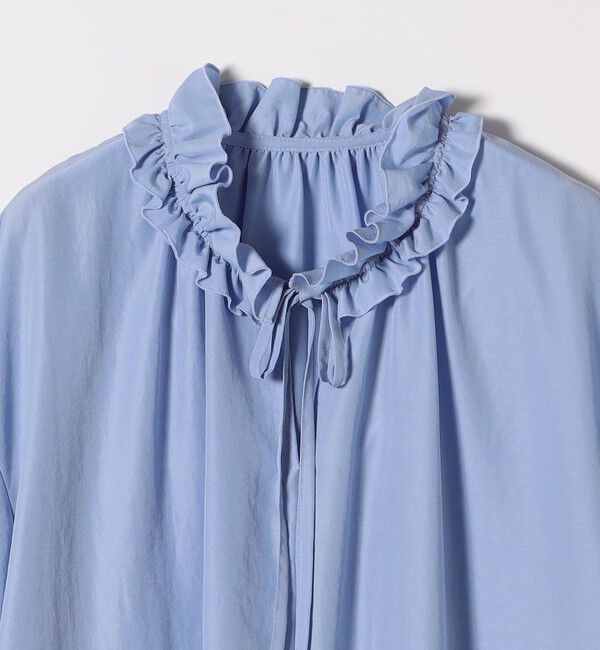 quaranciel「quaranciel:〈洗濯機可能〉フリルカラー リボン ギャザースリーブ ブラウス」|シャツ・ブラウス|
