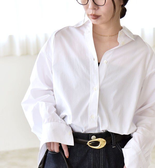 quaranciel「quaranciel:〈洗濯機可能〉レギュラーカラー ヨーク ルーズ シャツ」|シャツ・ブラウス|