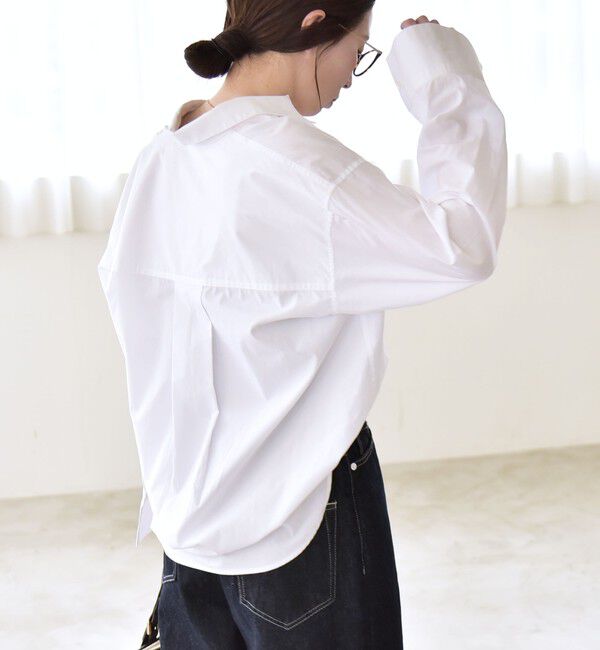 quaranciel「quaranciel:〈洗濯機可能〉レギュラーカラー ヨーク ルーズ シャツ」|シャツ・ブラウス|