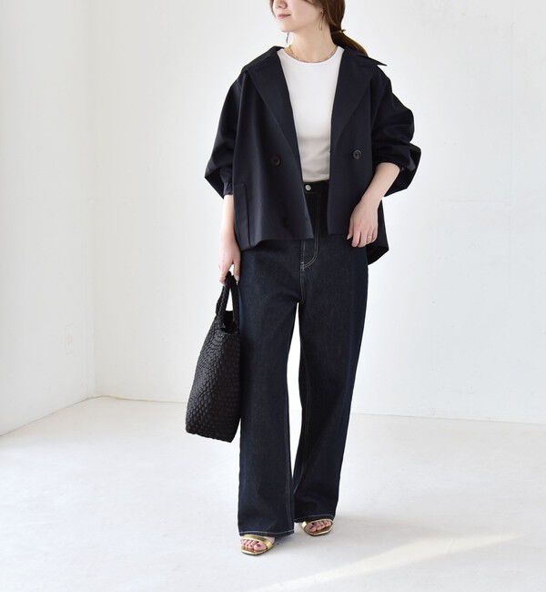 quaranciel「《一部追加予約》quaranciel: ドルマンスリーブ ショート トレンチ コート」|トレンチコート|