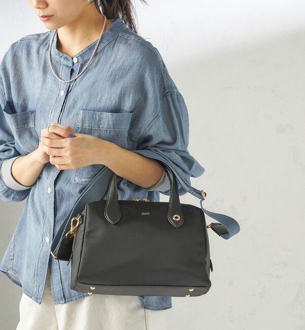 SHIPS for women「BEAURE: ナイロン スクエア テープ ボストン」|ボストンバッグ|