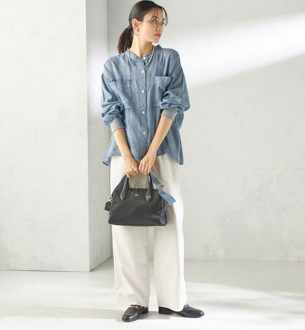 SHIPS for women「BEAURE: ナイロン スクエア テープ ボストン」|ボストンバッグ|