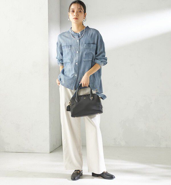 SHIPS for women「BEAURE: ナイロン スクエア テープ ボストン」|ボストンバッグ|