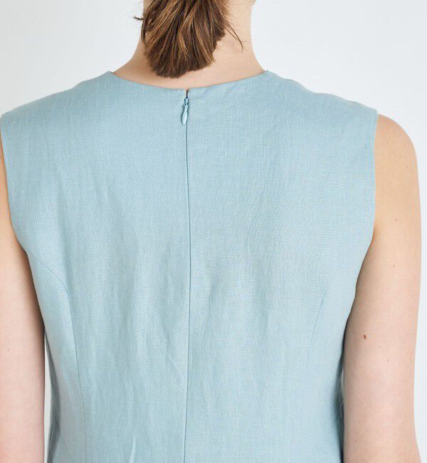 TOMORROWLAND collection「スムースリネン キーネックフレアワンピース」|ワンピース|