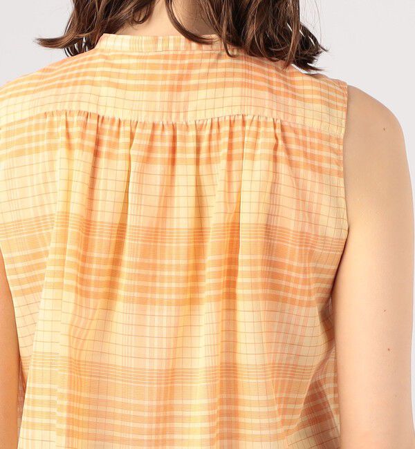 MACPHEE「コットンオーガンジー ノースリーブブラウス」|シャツ・ブラウス|