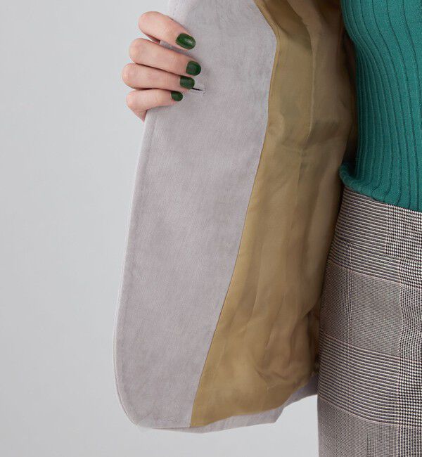 TOMORROWLAND collection「ベッチンシャンブレー ノッチドカラージャケット」|テーラードジャケット|