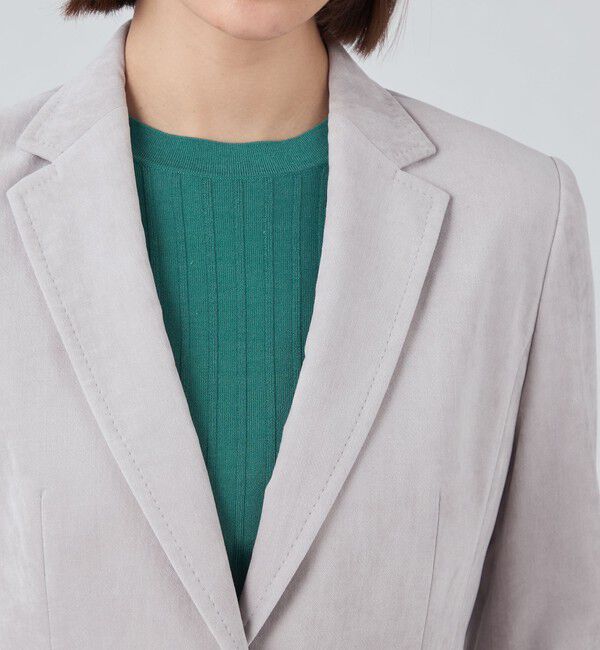 TOMORROWLAND collection「ベッチンシャンブレー ノッチドカラージャケット」|テーラードジャケット|