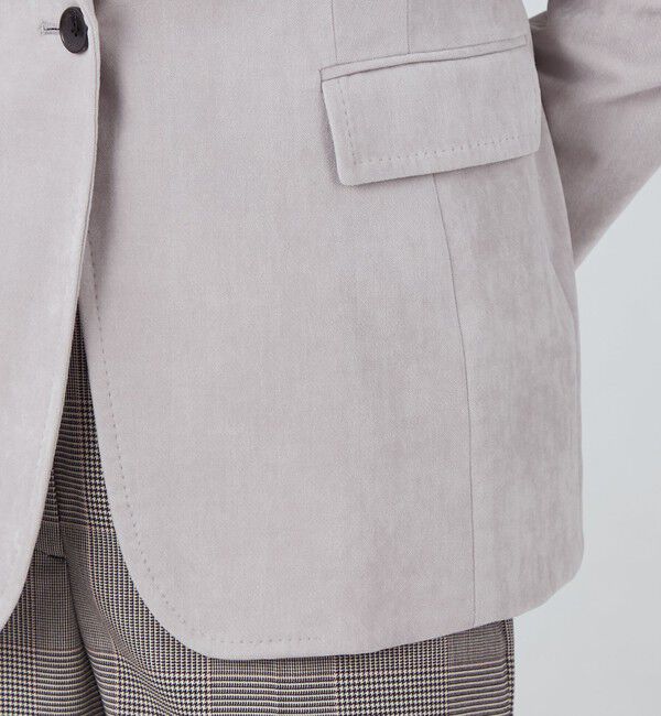 TOMORROWLAND collection「ベッチンシャンブレー ノッチドカラージャケット」|テーラードジャケット|