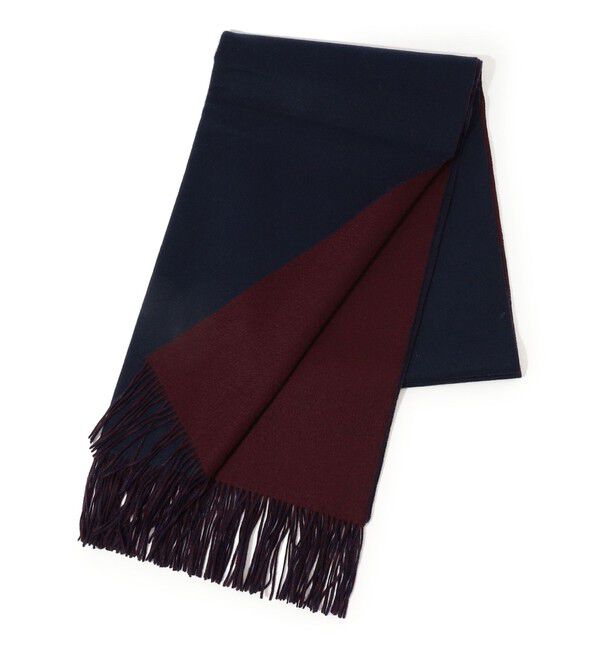 TOMORROWLAND GOODS「TOMORROWLAND ダブルフェイス ストール」|ストール|68 ネイビー系