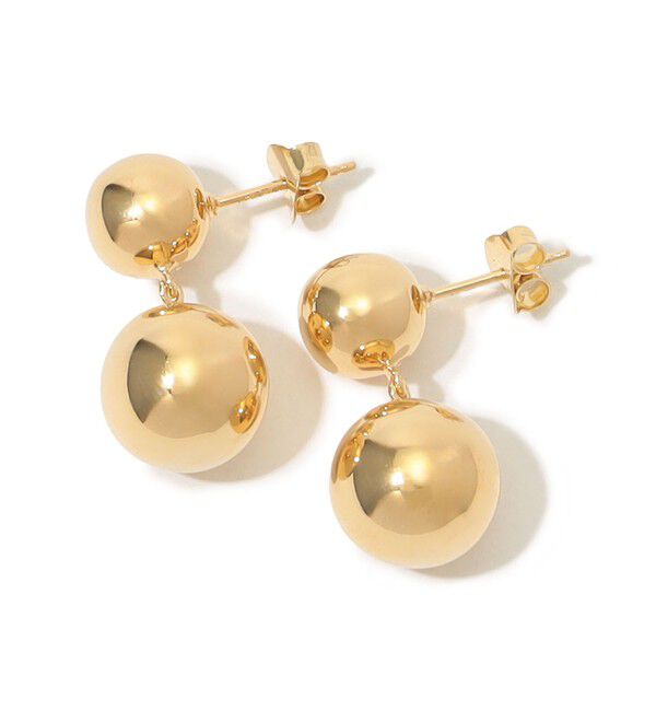 TOMORROWLAND GOODS「LIE STUDIO THE CAROLINE ドロップボールピアス」|ピアス|91 ゴールド
