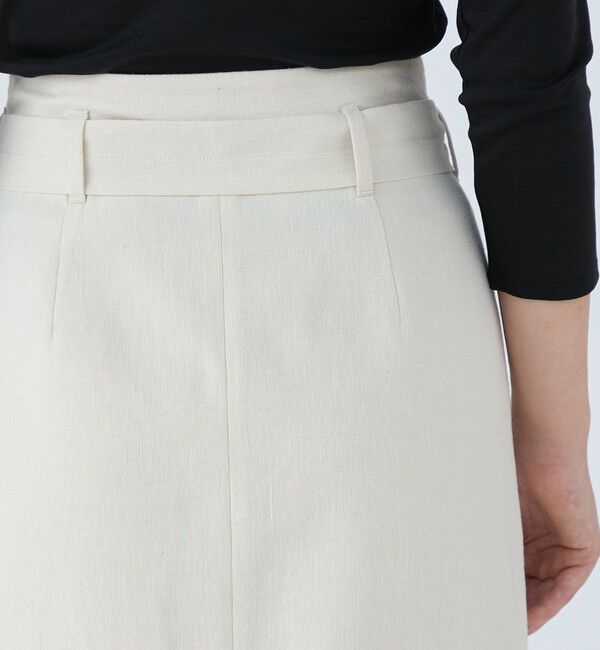 Ballsey「ラメミックスストレッチ ラップロングタイトスカート」|タイト|