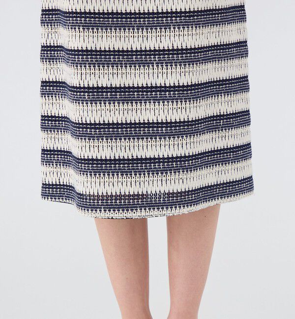 TOMORROWLAND collection「クロッシュボーダー タイトストレートスカート」|タイト|