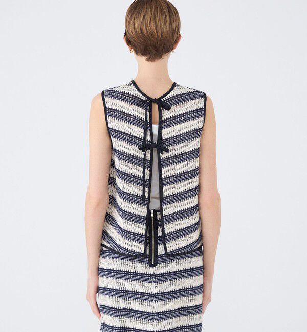 TOMORROWLAND collection「クロッシュボーダー フロンタブルトップス」|シャツ・ブラウス|