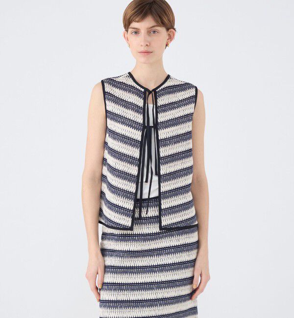 TOMORROWLAND collection「クロッシュボーダー フロンタブルトップス」|シャツ・ブラウス|