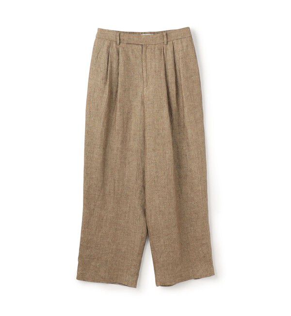 GALERIE VIE「グリッターリネン ツータックパンツ」|その他|43 ベージュ