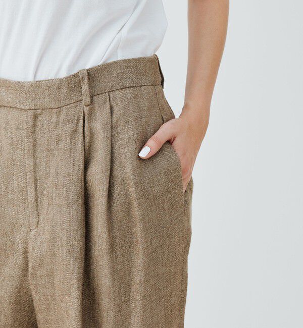 GALERIE VIE「グリッターリネン ツータックパンツ」|その他|