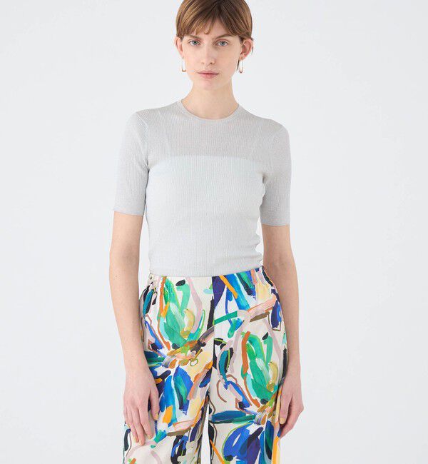 Ballsey「マーセライズドコットン クルーネックプルオーバー」|ニット・セーター|