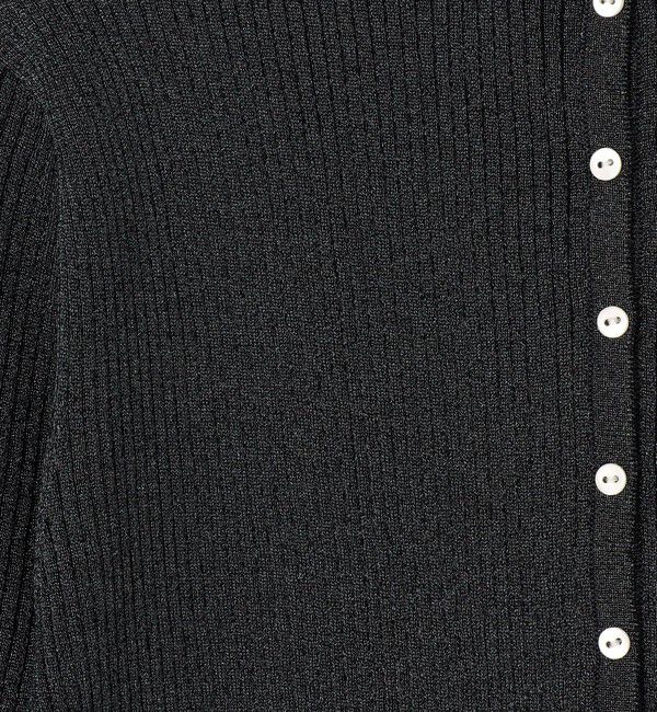 Ballsey「マーセライズドコットン クルーネックカーディガン」|カーディガン|