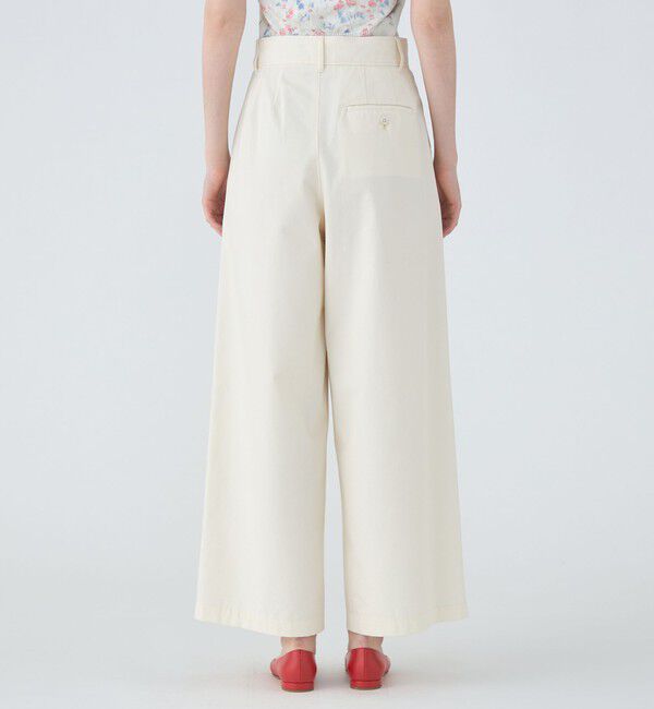 MACPHEE「シルクネップウェザー タックワイドパンツ」|その他|