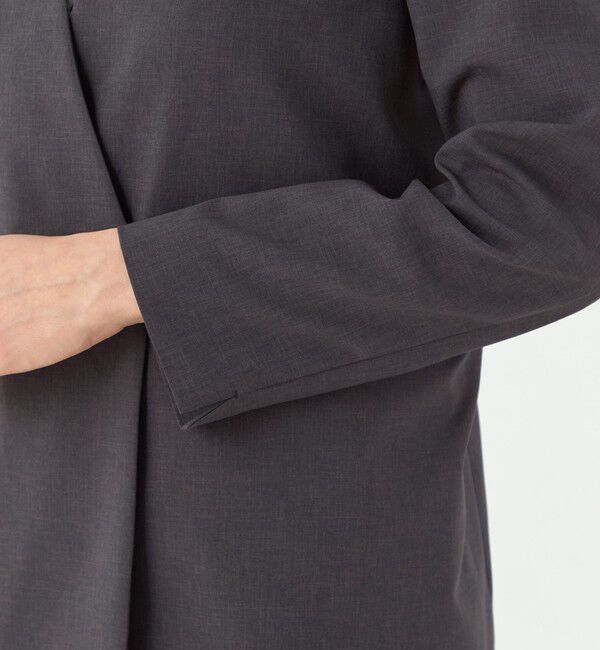 TOMORROWLAND collection「エクストラファインポリエステルトロピカル Vカラージャケット」|ノーカラージャケット|