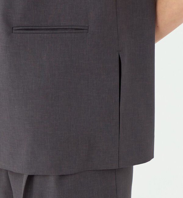 TOMORROWLAND collection「エクストラファインポリエステルトロピカル Vネックトップス」|プルオーバー|