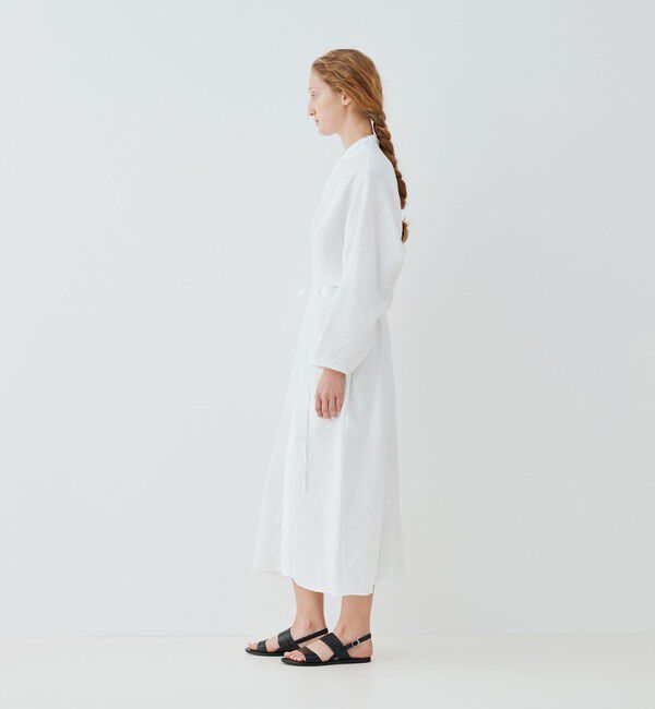GALERIE VIE「リネンポプリン ウエストタックシャツワンピース」|ワンピース|