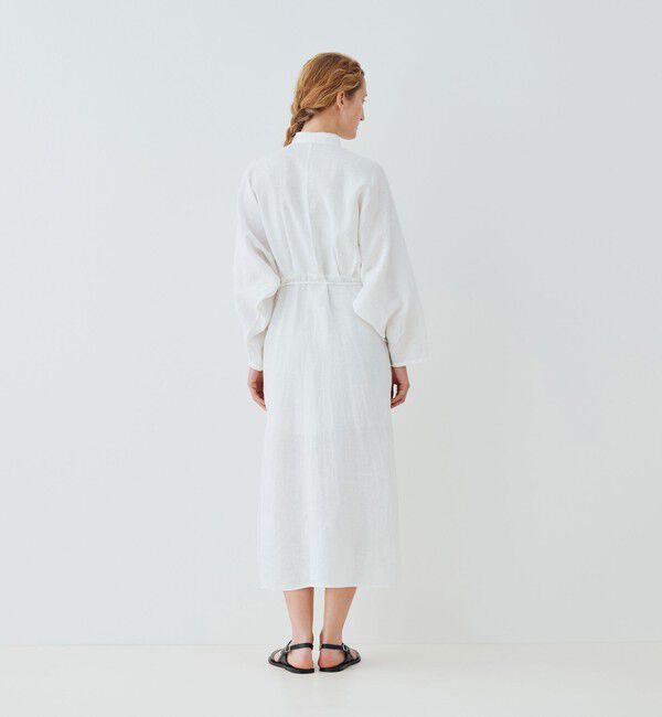 GALERIE VIE「リネンポプリン ウエストタックシャツワンピース」|ワンピース|