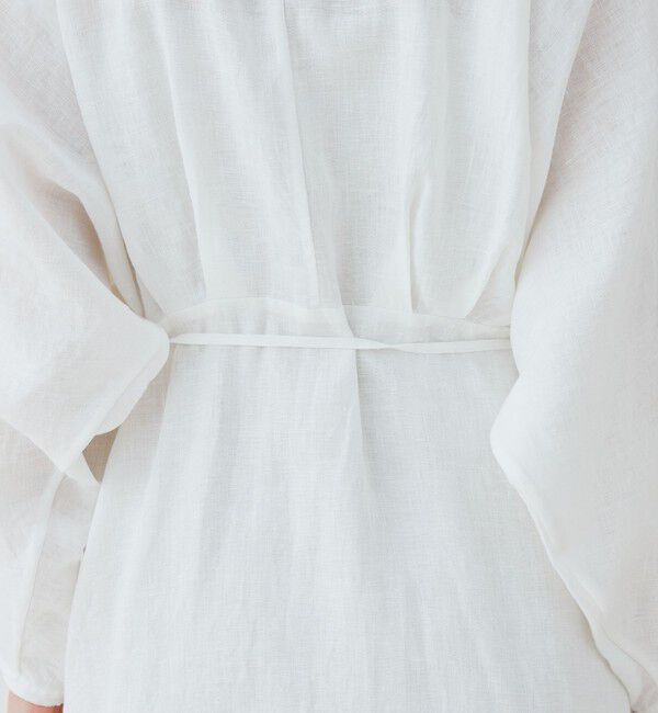 GALERIE VIE「リネンポプリン ウエストタックシャツワンピース」|ワンピース|