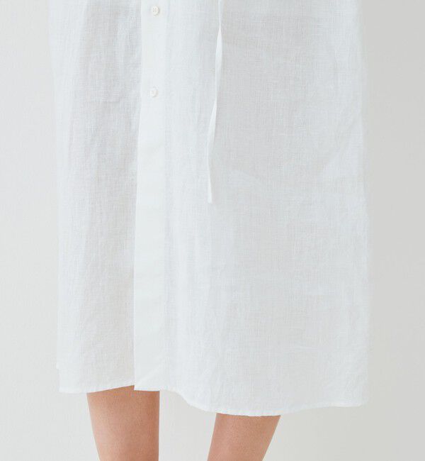 GALERIE VIE「リネンポプリン ウエストタックシャツワンピース」|ワンピース|