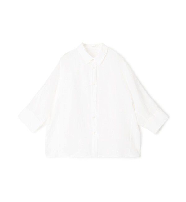 MACPHEE「リネンラミーソリッド ドルマンスリーブシャツ」|シャツ・ブラウス|11 ホワイト