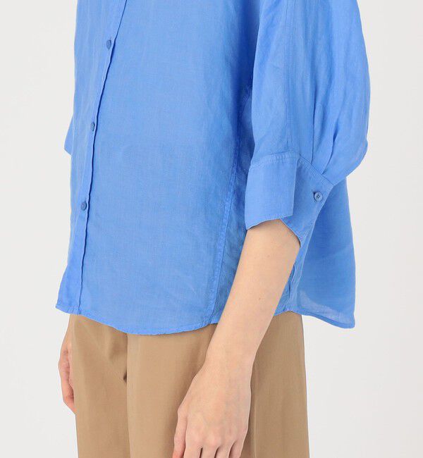 MACPHEE「リネンラミーソリッド ドルマンスリーブシャツ」|シャツ・ブラウス|