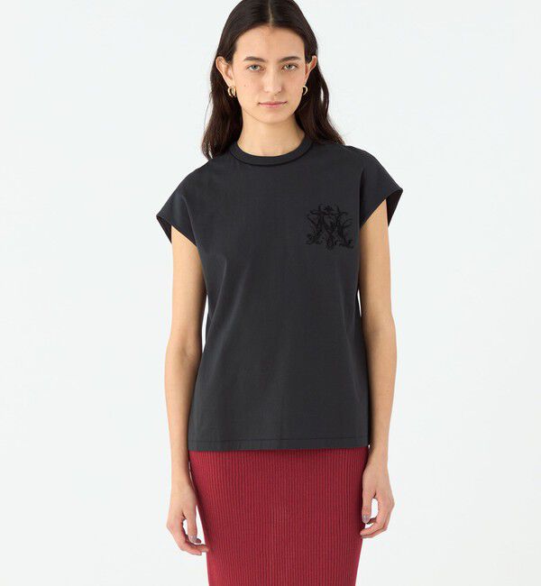 MACPHEE「コットンジャージー エンブレムTシャツ」|Tシャツ・カットソー|