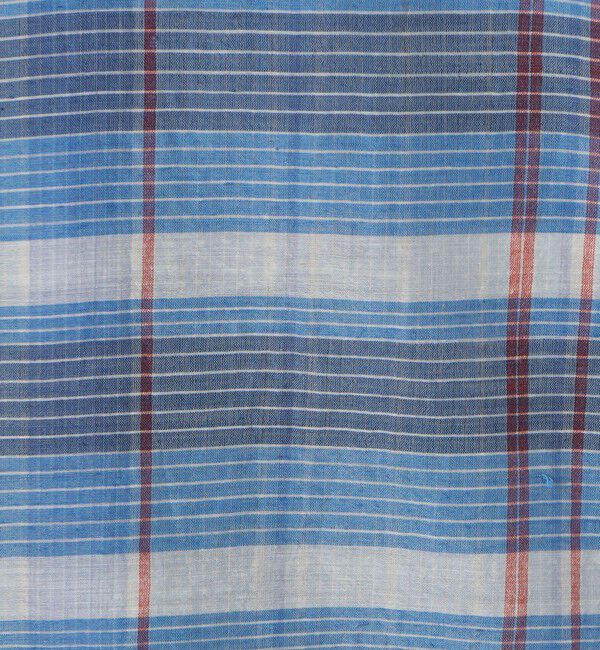 TOMORROWLAND MENS「コットンシルク マドラスチェック ハーフスリーブシャツ」|シャツ・ブラウス|