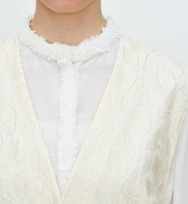 TOMORROWLAND collection「シャイニーカットジャカード Vカラージレ」|ベスト・ジレ|