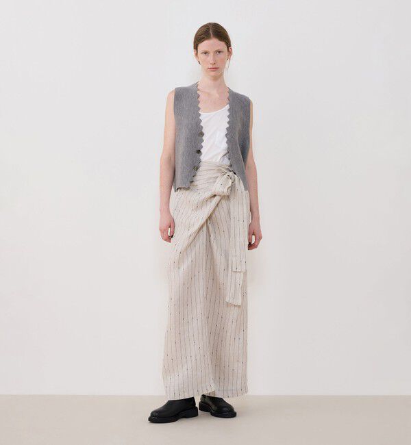 GALERIE VIE「ウーステッドミラノリブ ベスト」|ベスト・ジレ|