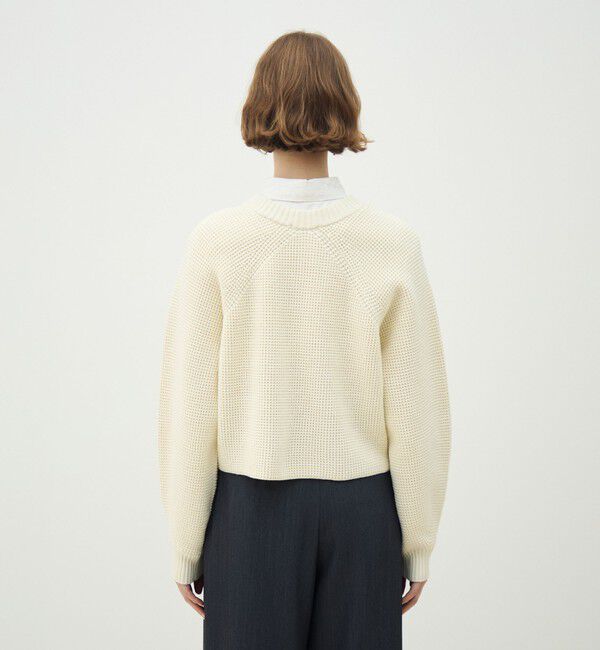 MACPHEE「ハイブリットコットン クルーネックプルオーバー」|ニット・セーター|