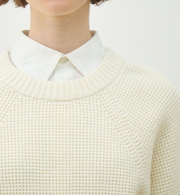 MACPHEE「ハイブリットコットン クルーネックプルオーバー」|ニット・セーター|