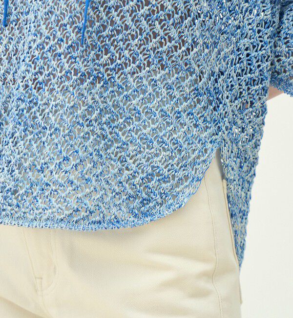 MACPHEE「ギマメッシュ レースアッププルオーバー」|ニット・セーター|