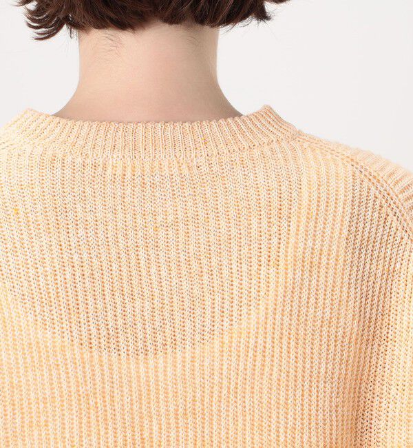 GALERIE VIE「リネンフィッシャーマンズリブ クルーネックプルオーバー」|ニット・セーター|