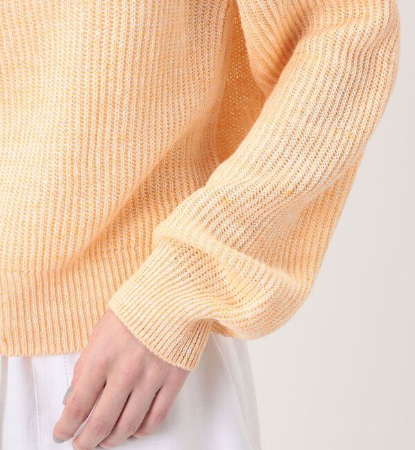 GALERIE VIE「リネンフィッシャーマンズリブ クルーネックプルオーバー」|ニット・セーター|