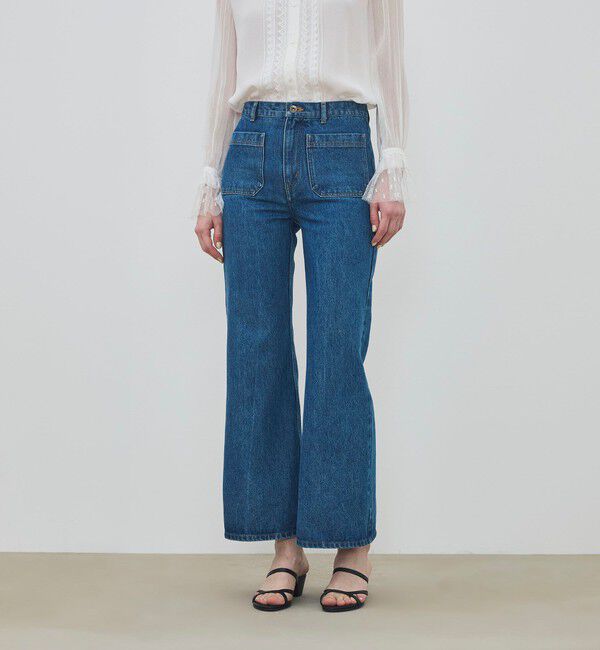 DES PRES「ハイデンシティーデニム フレアパンツ」|デニム|