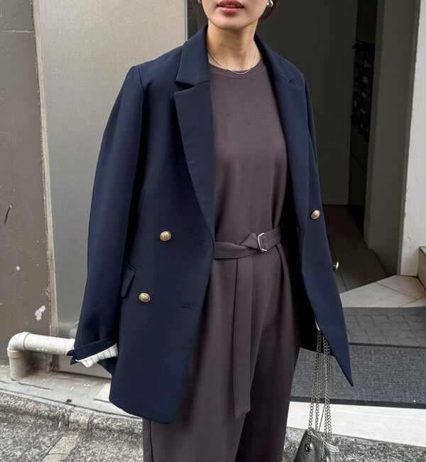 fredy emue「【3サイズ展開/オンオフ使える】ダブルブレストジャケット」|テーラードジャケット|