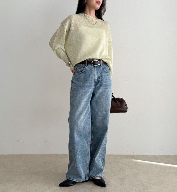 fredy emue「LINEN100ニットプルオーバー」|ニット・セーター|